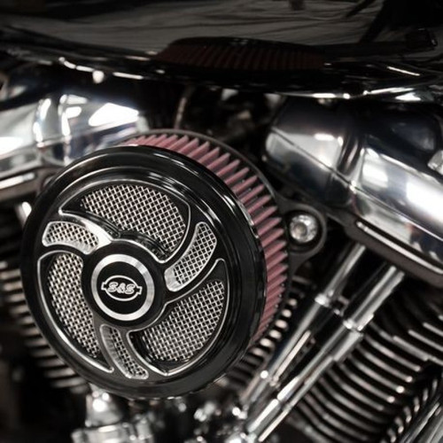 S&S Cycle 2017+ M8 Models Stealth Air Cleaner Kit w/ Torker Cover - 170-0393C Photo - Primary