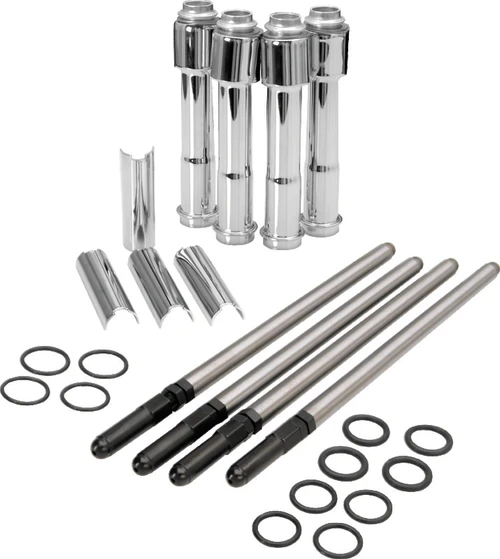 S&S Cycle 2004+ XL Adjustable Pushrod Kit w/ Cover Keepers - 930-0024 Photo - Primary