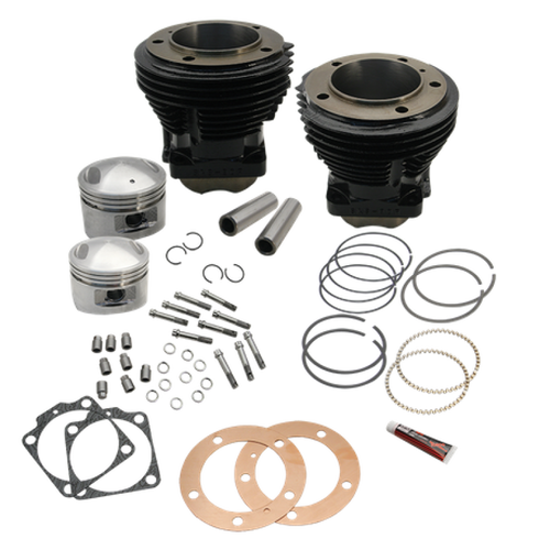 S&S Cycle 66-84 BT 98in 3-5/8in Big Bore Cylinder &  Piston Kit For S&S SH98 Engines - Gloss Black - 91-9201 User 1