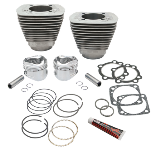 S&S Cycle 84-99 BT 96in 3-5/8in Big Bore Cylinder & Piston Kit For S&S SH96 Engines - Natural - 91-7207 User 1