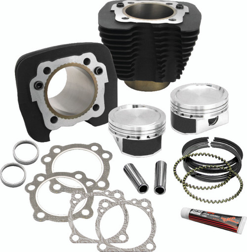 S&S Cycle 86-19 Sportster Models 883 to 1200cc Conversion Kit - Wrinkle Black - 910-0687 Photo - Primary
