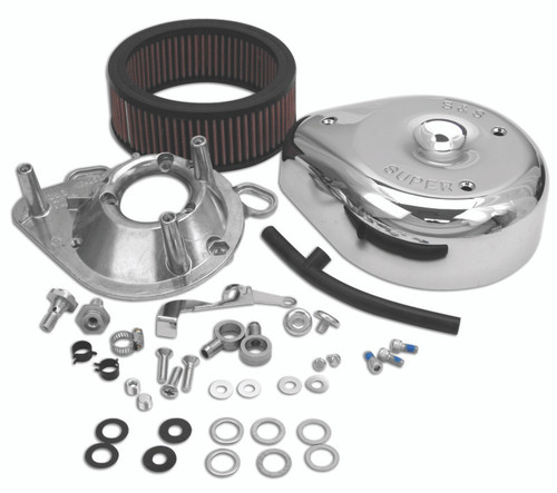 S&S Cycle 99-06 BT Teardrop Air Cleaner Kit for Super E/G Carb - 17-0403 Photo - Primary
