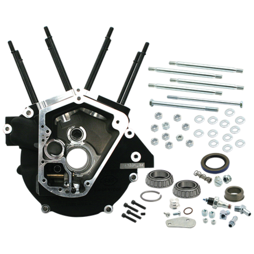 S&S Cycle 92-99 BT w/ 3-5/8 Bore Super Stock Alternator Style Crankcase - Wrinkle Black - 31-0078 User 1