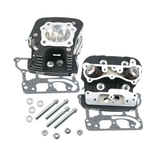 S&S Cycle 2006 Dyna 91cc .032in Manifold Surface Cylinder Heads - Wrinkle Black - 900-3249 User 1