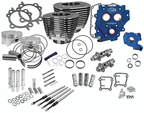 S&S Cycle 07-17 BT 110in Power Package - Wrinkle Black - 330-0668 Photo - Primary