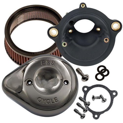 S&S Cycle 2023 CVO M8 Touring Models w/ VVT Stealth Air Cleaner Kit w/ Lava Chrome Teardrop - 170-0797 Photo - Primary