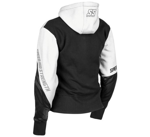 Speed and Strength Cat Outa Hell Hoody White/Black Womens - 2XL