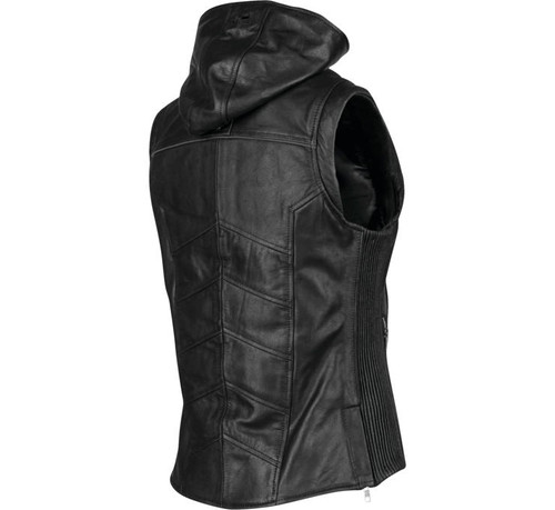 Speed and Strength Hells Belles Leather Vest Womens Black - Large - 889741