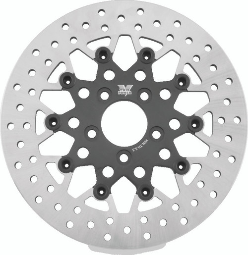 Twin Power 08-Up FLH FLT Rear 11.8in Floating Rotor Mesh Black Photo - Primary Twin Power 08-Up FLH FLT Rear 11.8in Floating Rotor Mesh Black Photo - Primary