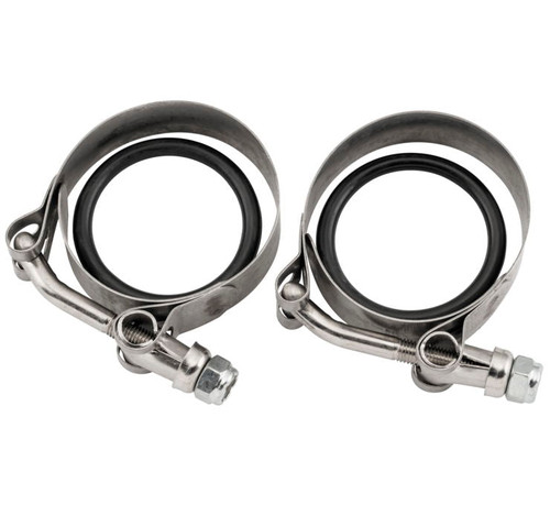 Twin Power 55-E78 Panhead Shovelhead XL O Ring Type Stainless Intake Clamps Replaces H-D 94901-85T - 410391