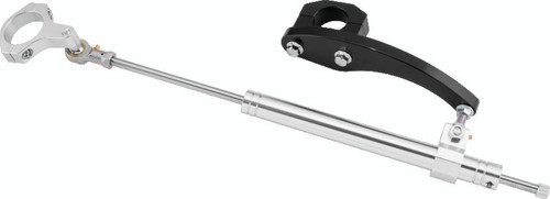 Twin Power 09-13 FLH FLT Models Satin Finish Steering Damper Kit Photo - Primary