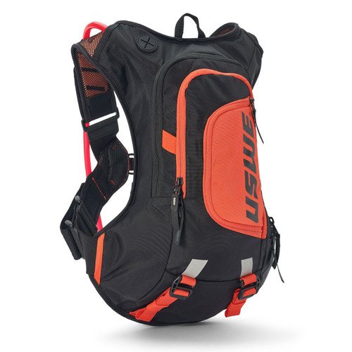 USWE Moto Hydro Hydration Pack 12L - Black/Factory Orange User 1