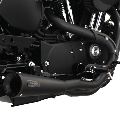 Vance & Hines HD Sportster 04-13 SS 2-1 Black Full System Exhaust - 47627 Photo - Primary