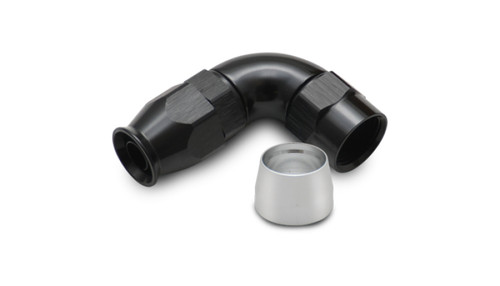 Vibrant -6AN 90 Degree Elbow Hose End Fitting for PTFE Lined Hose - 28906 Photo - Primary