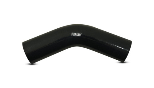 Vibrant 45 Degree Silicone Elbow 2.375in ID x 5.00in Leg Length - Black - 27909 User 1