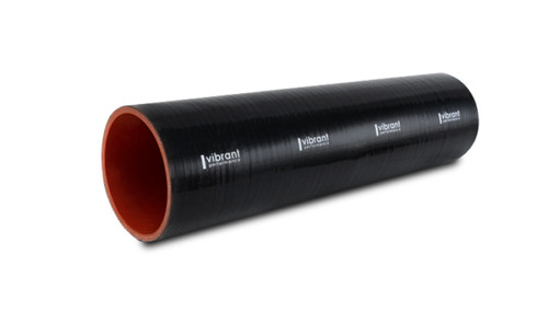 Vibrant Silicone Straight Hose Coupler 6.00in ID x 12.00in Long - Gloss Black - 27399 Photo - Primary