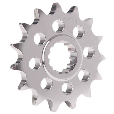 Vortex Racing Steel Front Sprocket 530 16 Tooth- Silver - 3516-16