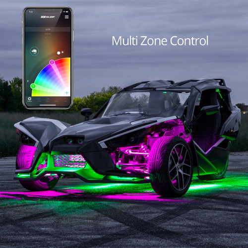 XK Glow LED Underglow Light Kit for Polaris Slingshot XKCHROME Smartphone App Controller (Advanced) User 1