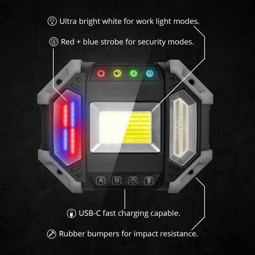 XK Glow XKdefender 7 Mode Work & Security Light w/ Remote User 1