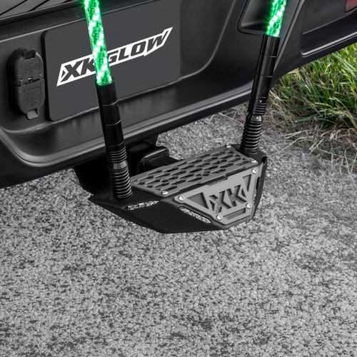 XK Glow Hitch Receiver Step And Whip Plate User 1
