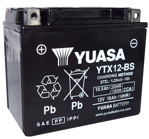 Yuasa YTX12-BS Maintenance Free AGM 12 Volt Battery (Bottle Supplied) User 1