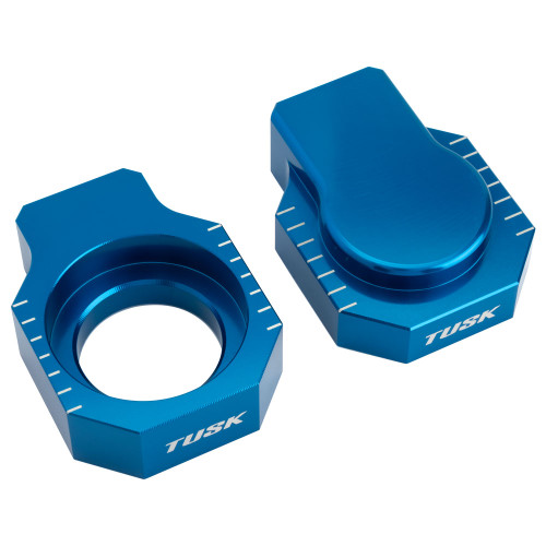 SHERCO 125 SC 19-20 Tusk Racing Axle Blocks  Blue
