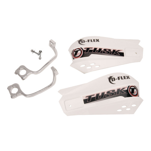 Tusk MX D-Flex ATV Handguards White 1198140005