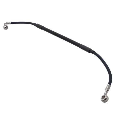 KAWASAKI KLR650 08-18 Tusk Rear Motorcycle Steel Braided Brake Line Standard Length Black
