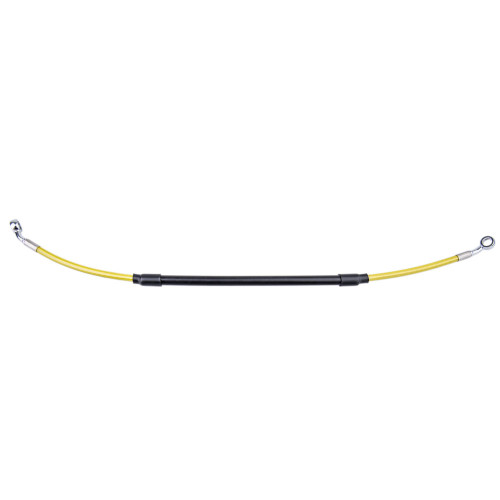 KAWASAKI KX250 19 Tusk Rear Motorcycle Steel Braided Brake Line Standard Length Yellow
