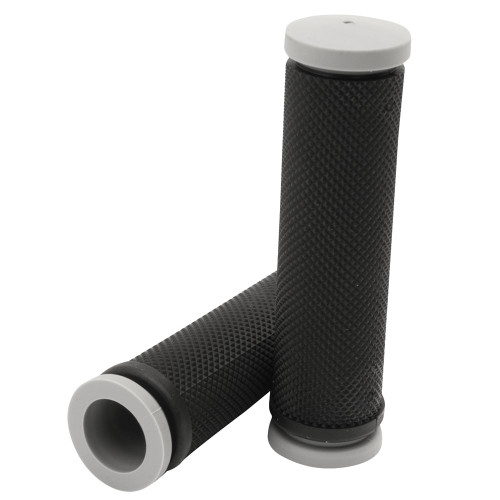 Tusk Dual Compound ATV Grips - Full Diamond Soft/Hard Black/Grey 1359140001