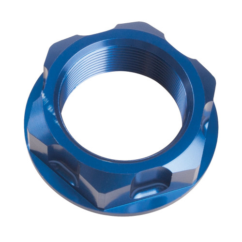 KAWASAKI KX125 04-05 Tusk Billet Aluminum Steering Stem Nut  Blue KAWASAKI KX125 04-05 Tusk Billet Aluminum Steering Stem Nut  Blue