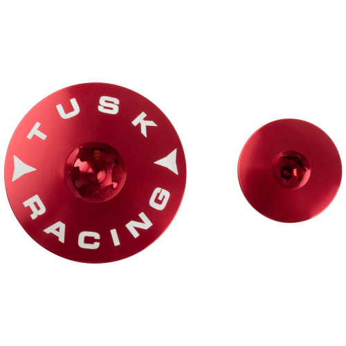 HONDA CRF250R 04-17 Tusk Billet Aluminum Engine Plug Kit  Red