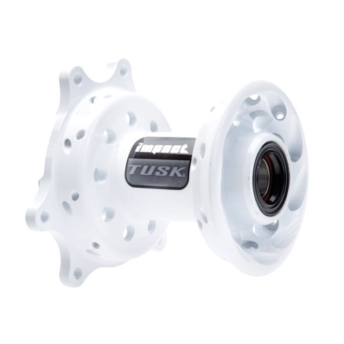 YAMAHA WR250F 20-21 Tusk Impact Motorcycle Hub - Front  White YAMAHA WR250F 20-21 Tusk Impact Motorcycle Hub - Front  White
