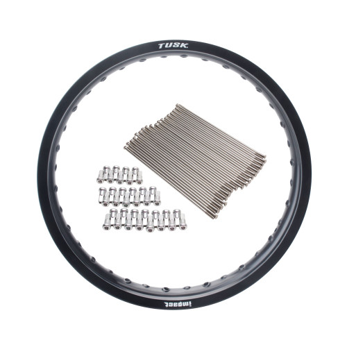 YAMAHA YZ250F 22-25 Tusk Impact Rear Rim and Spoke Kit 19 x 2.15 Black