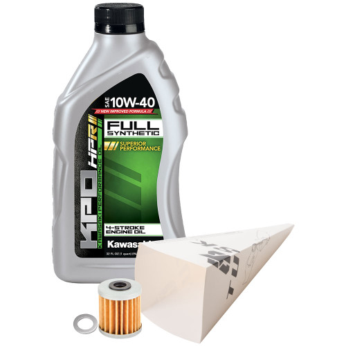 KAWASAKI KX450 19-25 Tusk 4-Stroke Oil Change Kit  Kawasaki KPO Full Synthetic 10W-40 KAWASAKI KX450 19-25 Tusk 4-Stroke Oil Change Kit  Kawasaki KPO Full Synthetic 10W-40