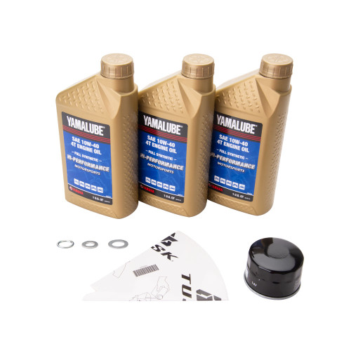 YAMAHA RAPTOR 660 01-05 Tusk 4-Stroke Oil Change Kit  Yamalube Hi-Perf. Synthetic 10W-40