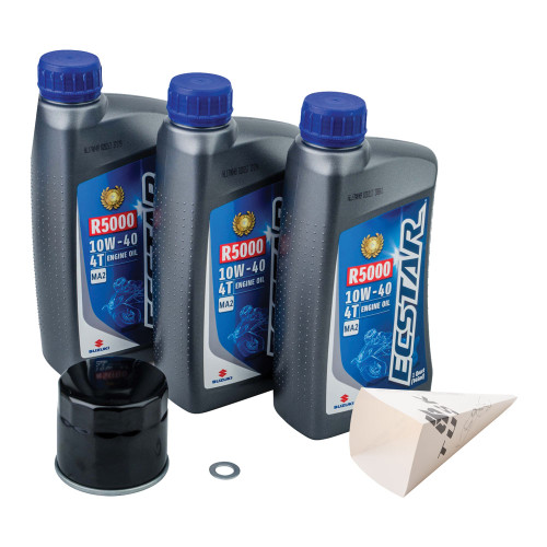 SUZUKI King Quad 450 4x4 07-10 Tusk 4-Stroke Oil Change Kit  Suzuki ECSTAR R5000 10W-40 SUZUKI King Quad 450 4x4 07-10 Tusk 4-Stroke Oil Change Kit  Suzuki ECSTAR R5000 10W-40