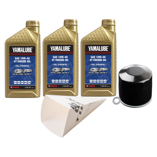 YAMAHA GRIZZLY 400 4x4 07-08 Tusk 4-Stroke Oil Change Kit  Yamalube Hi-Perf. Synthetic 10W-40