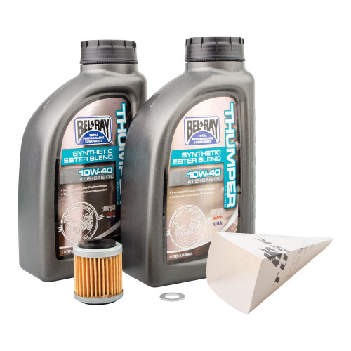 YAMAHA WR250F 03-09 Tusk 4-Stroke Oil Change Kit  Bel-Ray Thumper Synthetic 10W-40