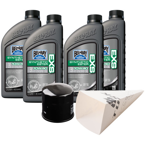 SUZUKI V-Strom 800 24 Tusk 4-Stroke Oil Change Kit  Bel-Ray EXS Full Synthetic Ester 10W-40