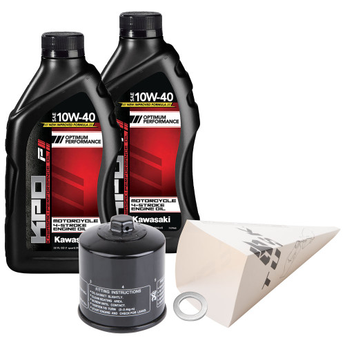 KAWASAKI MULE SX 400 22-25 Tusk 4-Stroke Oil Change Kit  Kawasaki KPO 10W-40 KAWASAKI MULE SX 400 22-25 Tusk 4-Stroke Oil Change Kit  Kawasaki KPO 10W-40