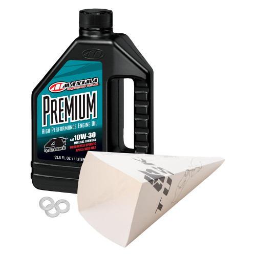 YAMAHA PW50 YZinger 81-09 Tusk 2-Stroke Transmission Oil Change Kit  Maxima Premium 10W-30