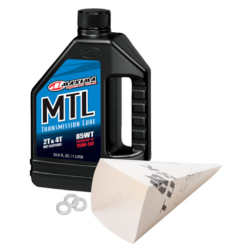 YAMAHA PW50 YZinger 81-09 Tusk 2-Stroke Transmission Oil Change Kit  Maxima MTL Transmission Fluid 85W