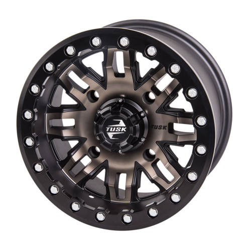 ARCTIC CAT Stampede 20 4/137 Tusk Teton Beadlock Wheel 14x7 4.0 + 3.0 Smoke/Black