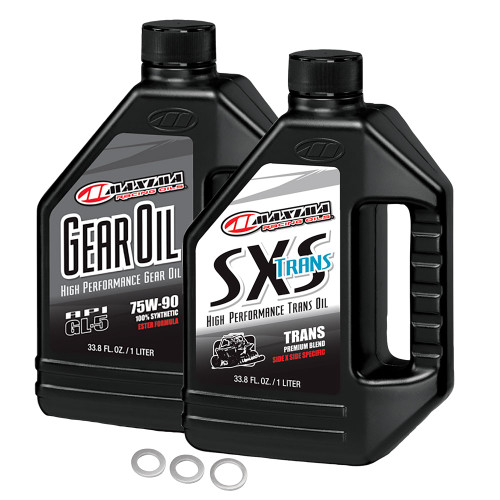SUZUKI King Quad 500AXi 09 Tusk Drivetrain Oil Change Kit  with Maxima Oil