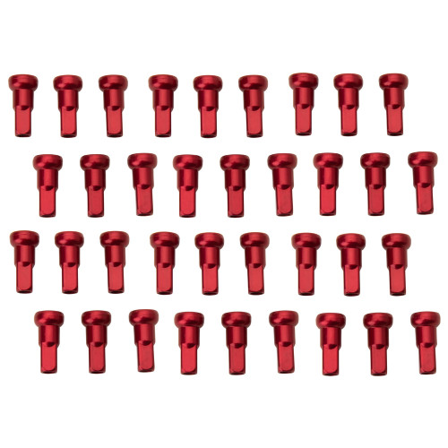 BETA 125 RR 18-24 Tusk Impact Wheel Replacement Spoke Nipple Kit Front Red