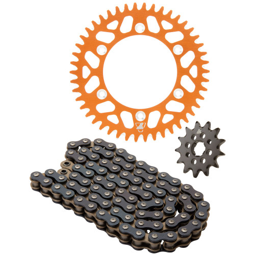 HUSQVARNA TC 150 (Fuel Injected) 25 Tusk Alloy Kit & O-Ring Chain Orange Rear Sprocket