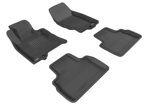 3D MAXpider 2009-2017 Infiniti QX70/FX35/50/50S Kagu 1st & 2nd Row Floormats - Black - L1IN00301509 Photo - Primary