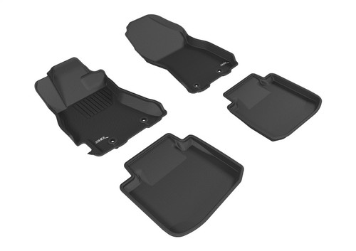 3D MAXpider 2015-2019 Subaru Legacy/Outback Kagu 1st & 2nd Row Floormats - Black - L1SB01301509 Photo - Primary