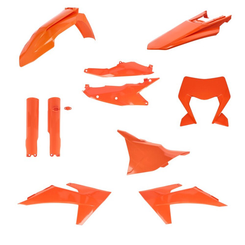 Acerbis 24+ KTM EXC/EXC-F/ XC-F/ XC-W/ XCF-W/ XW-F Full Plastic Kit - 16 Orange - 2986555226 Photo - Primary